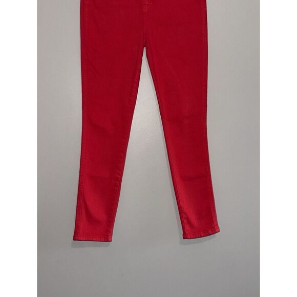 Judy Blue Red Skinny Jeans High Rise Tummy Control Stretch Denim Pants Ankle 28 - Picture 6 of 16